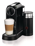 De'Longhi Nespresso CitiZ Coffee Machine with Aeroccino Milk Frother in Black