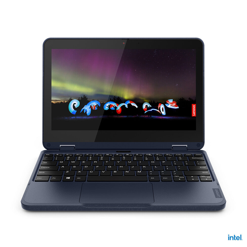 Lenovo 500w Gen 3 Hybrid (2-in-1) - 29.5 cm (11.6") - Touchscreen - Intel® Celeron® N5100 - 4 GB LPDDR4x-SDRAM - 128 GB SSD - Wi-Fi 6 - Windows 11 Pro - Blue