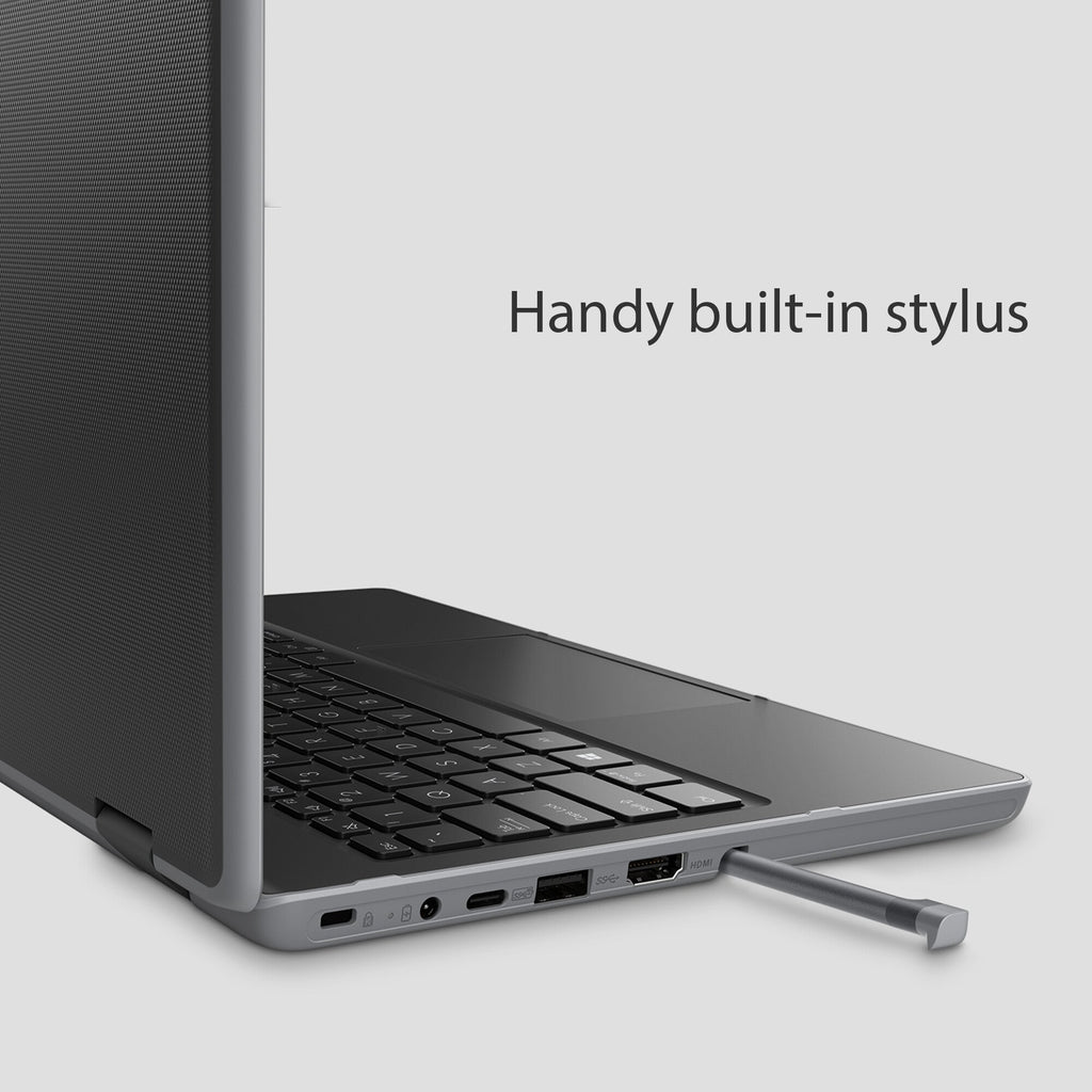 ASUS BR1100F-CS41XAS-3Y Hybrid (2-in-1) - 29.5 cm (11.6") - Touchscreen - Intel® Celeron® N4500 - 4 GB DDR4-SDRAM - 128 GB SSD - Wi-Fi 6 - Windows 11 Pro Education - Grey