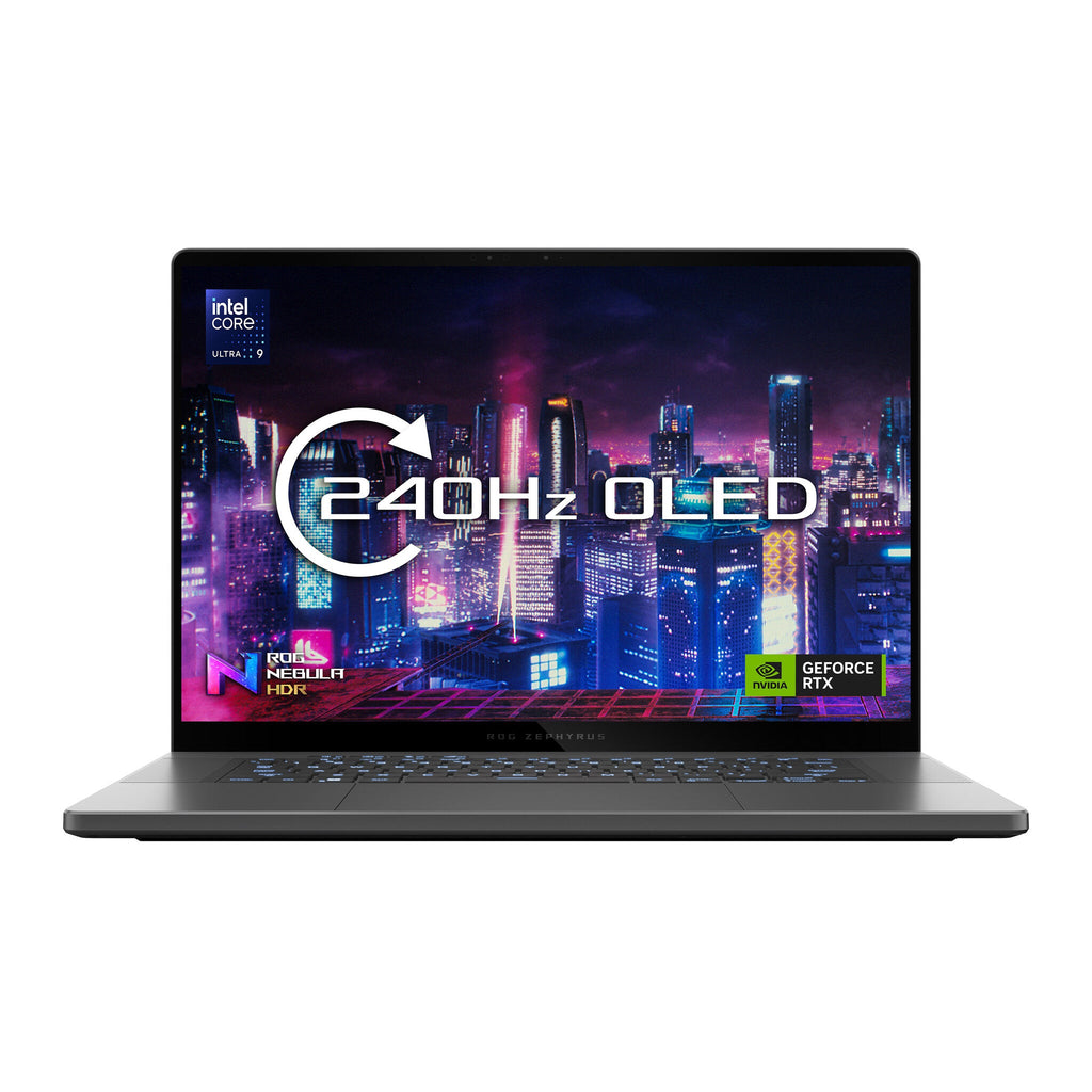 ASUS ROG Zephyrus G16 Laptop - 40.6 cm (16") - Intel Core Ultra 9 185H - 32 GB LPDDR5x-SDRAM - 1 TB SSD - NVIDIA GeForce RTX 4070 - Wi-Fi 6E - Windows 11 Home - Grey