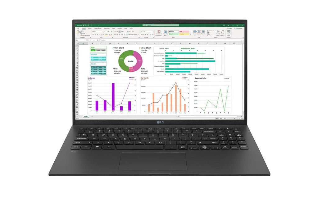 LG Gram Laptop - 39.6 cm (15.6") - Intel® Core™ i3-1115G4 - 8 GB LPDDR4x-SDRAM - 256 GB SSD - Wi-Fi 6 - Black