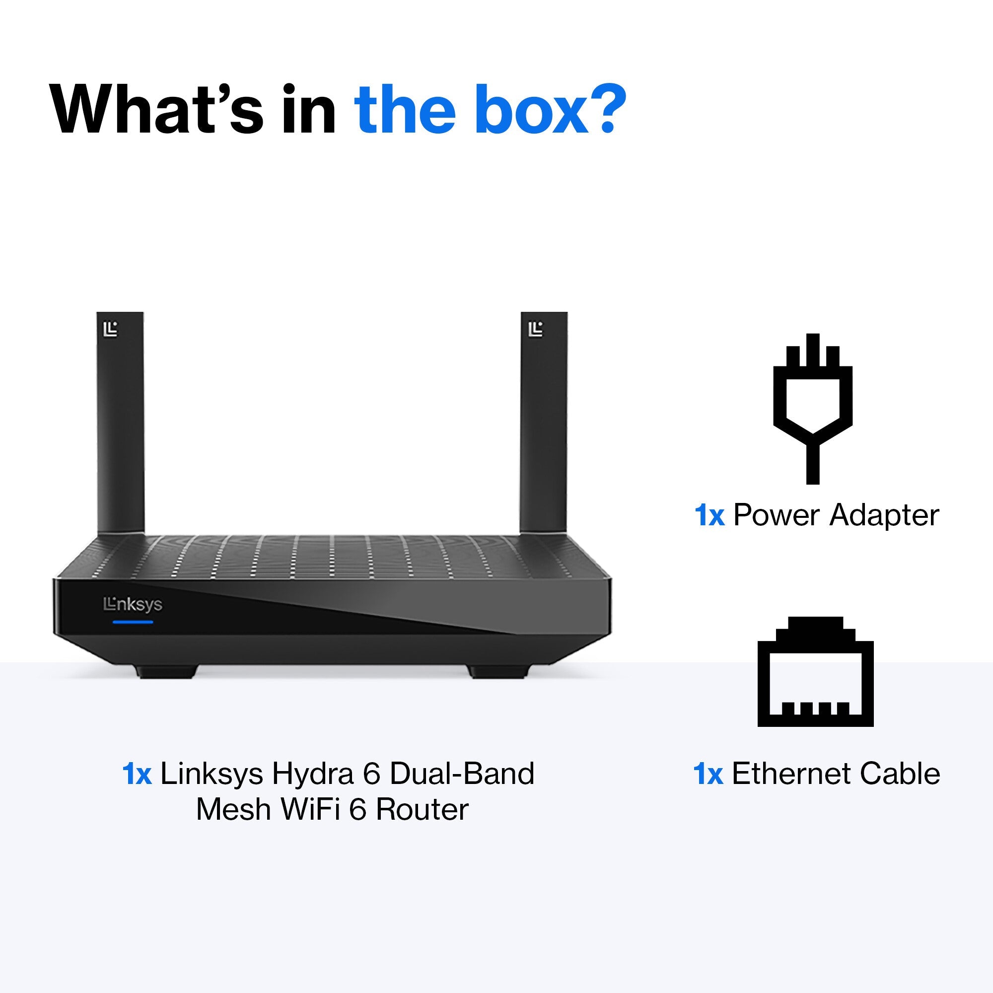 Linksys Hydra 6 - Dual-band (2.4 GHz / 5 GHz) wireless router in Black