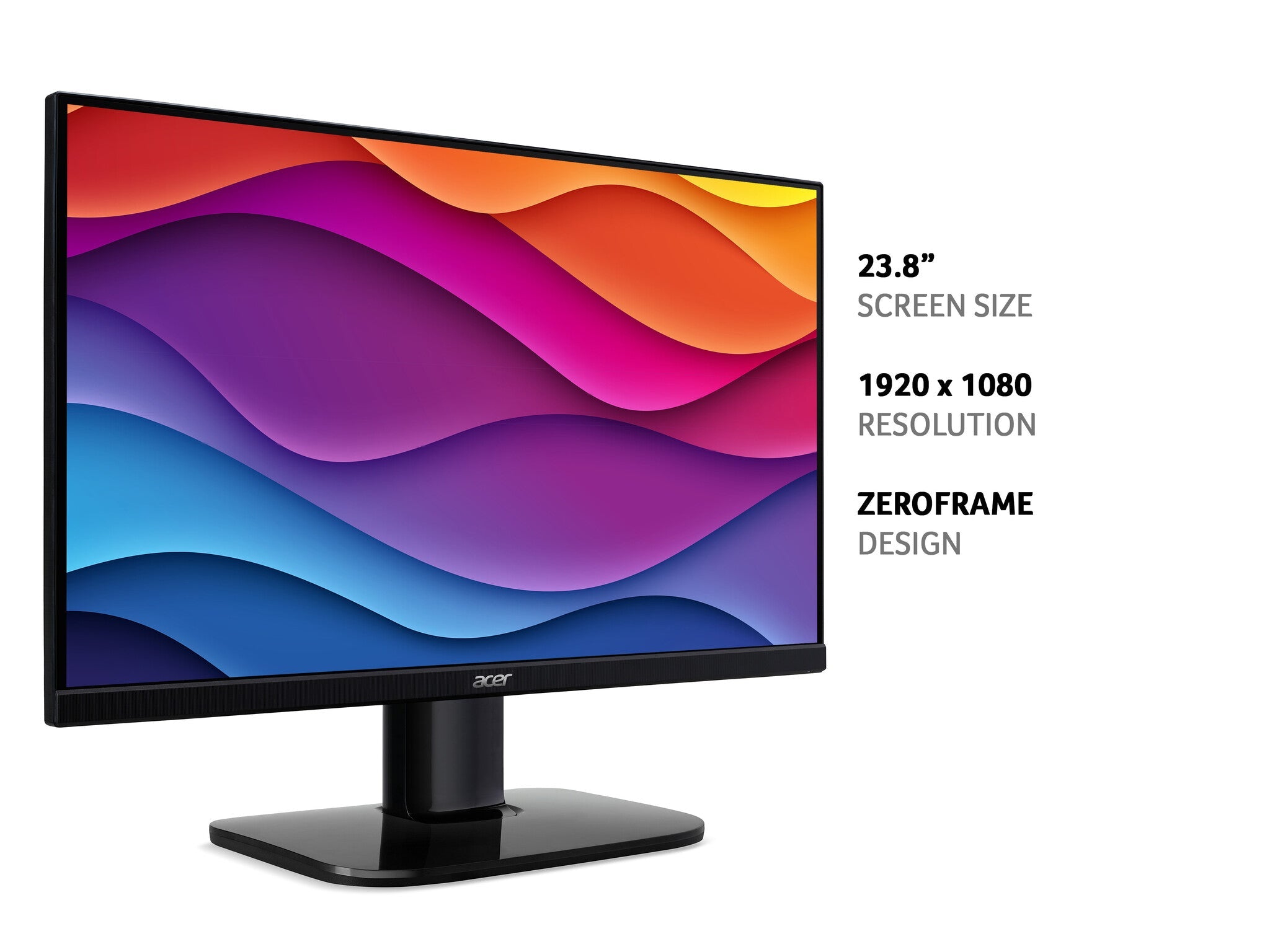 Acer KA2 KA242YHbi - 60.5 cm (23.8") - 1920 x 1080 pixels Full HD LED Monitor