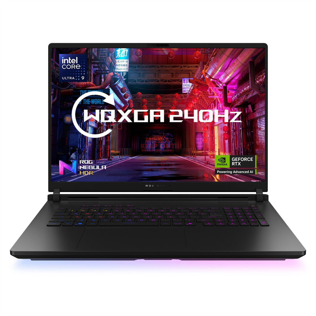 ASUS ROG Strix SCAR 18 Laptop - 45.7 cm (18") - Intel Core Ultra 9 275HX - 64 GB DDR5-SDRAM - 2 TB SSD - NVIDIA GeForce RTX 5090 - Wi-Fi 7 - Windows 11 Home - Black