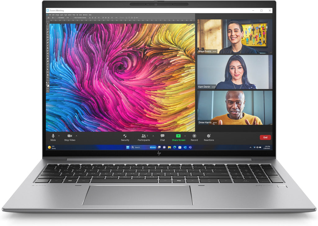 HP ZBook Firefly 16 G11 Laptop - 40.6 cm (16") - Intel Core Ultra 7 155H - 16 GB DDR5-SDRAM - 512 GB SSD - NVIDIA RTX A500 - Wi-Fi 6E - Windows 11 Pro - Silver