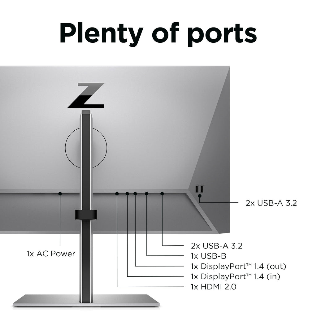 HP Z24Q G3 - 60.5 cm (23.8") - 2560 x 1440 pixels QHD Monitor