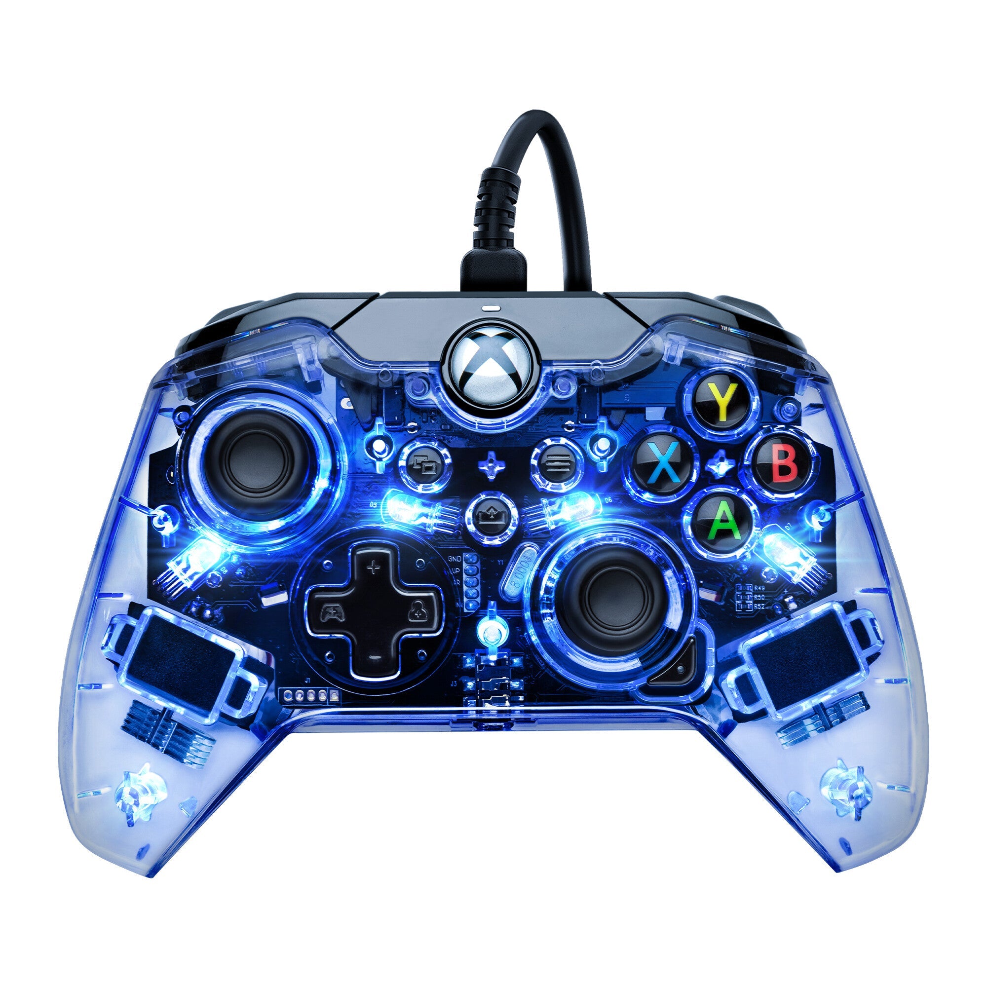PDP Afterglow - Wired USB Gamepad for Xbox Series X|S in Transparent Blue