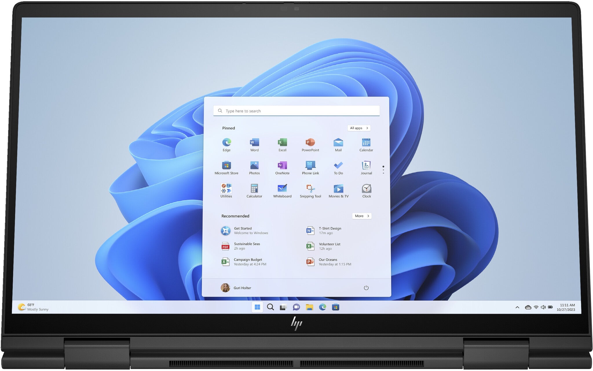 HP ENVY x360 Hybrid (2-in-1) - 39.6 cm (15.6") - Touchscreen - AMD Ryzen™ 5 7530U - 8 GB LPDDR4x-SDRAM - 512 GB SSD - Wi-Fi 6E - Windows 11 Home - Black