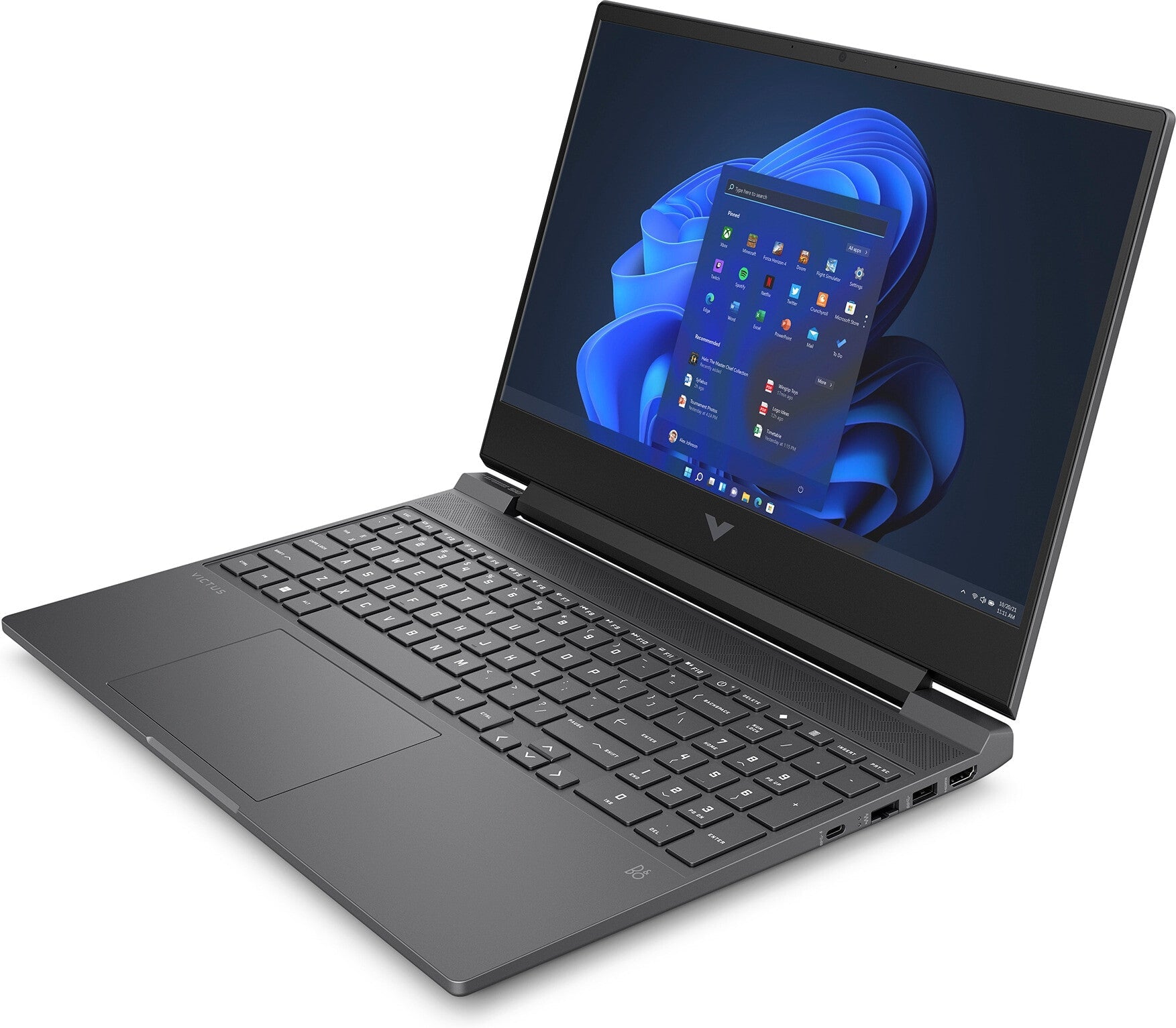 HP Victus Gaming Laptop - 39.6 cm (15.6") - Intel® Core™ i5-13420H - 8 GB DDR4-SDRAM - 512 GB SSD - NVIDIA GeForce RTX 2050 - Wi-Fi 6E - Windows 11 Home - Black