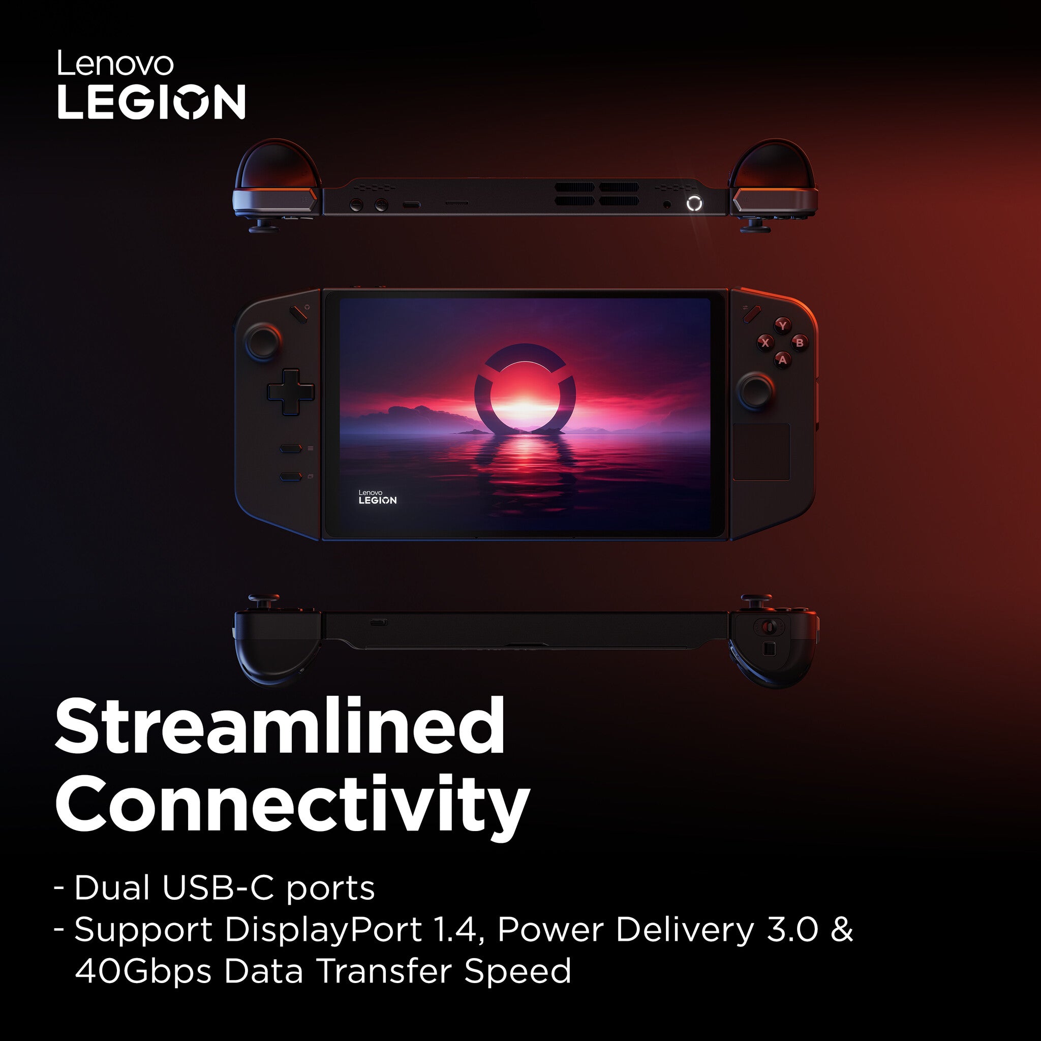 Lenovo Legion Go -  22.4 cm (8.8") - 512 GB - Portable game console in Black