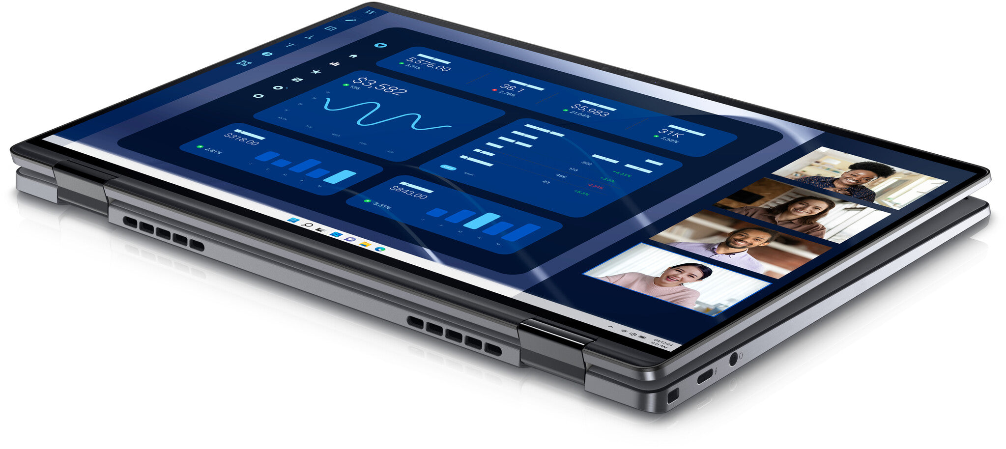 DELL Latitude 9450 Hybrid (2-in-1) - 35.6 cm (14") - Touchscreen - Intel Core Ultra 7 165U - 16 GB LPDDR5x-SDRAM - 512 GB SSD - Wi-Fi 7 - Windows 11 Pro - Grey