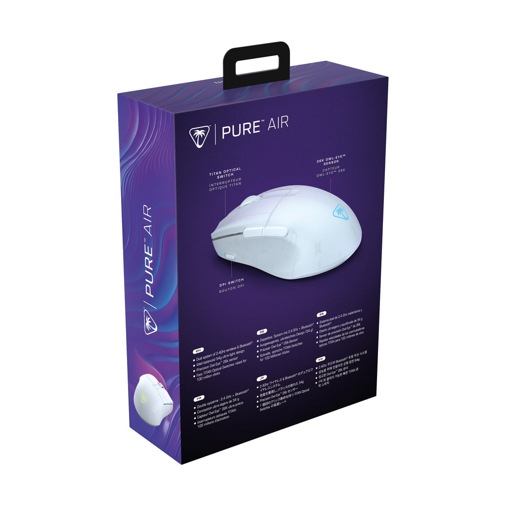 Turtle Beach Pure Air - Ultra-Light RGB Wireless Gaming Mouse in White - 26,000 DPI