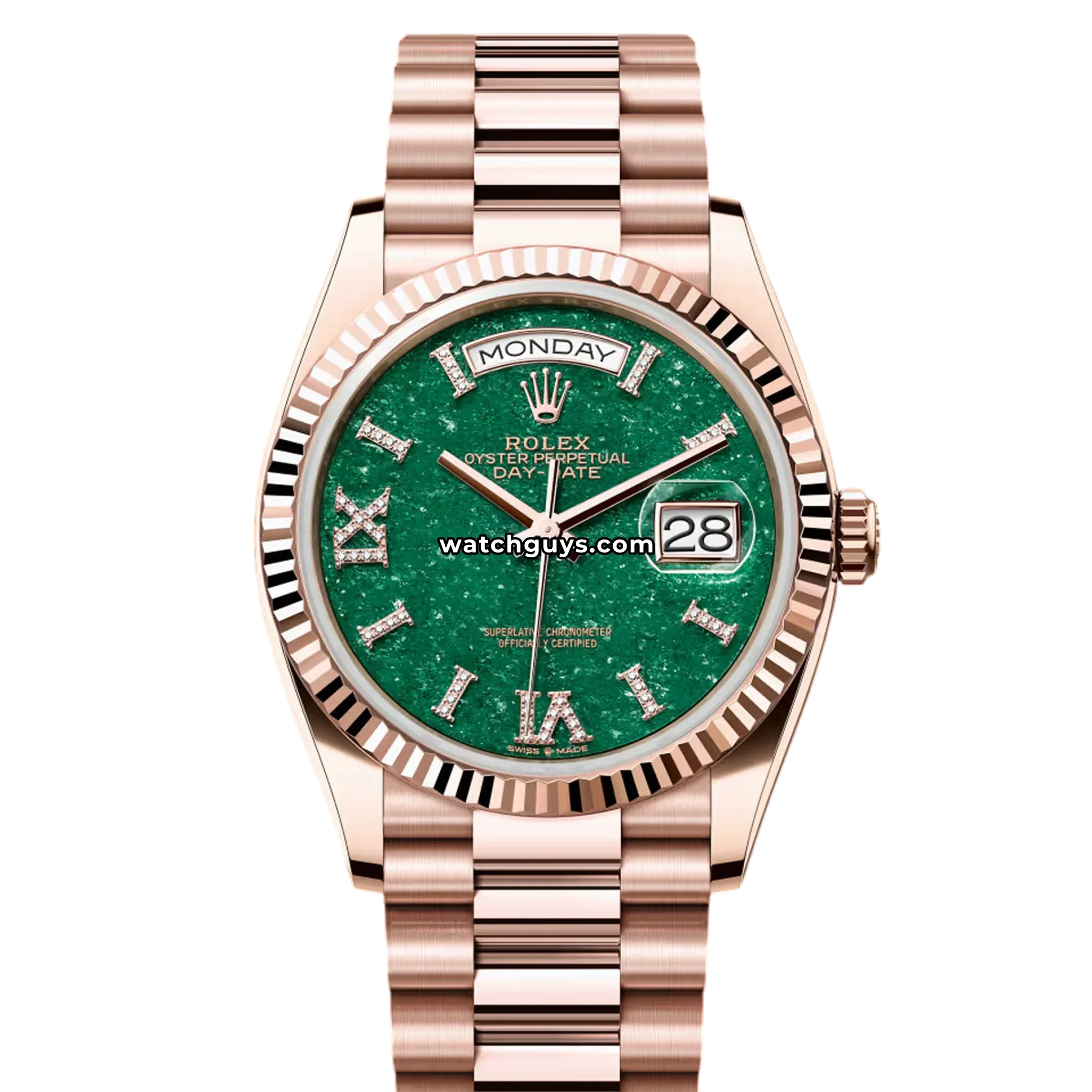 Rolex Day-Date 128235 Green Aventurine Diamond