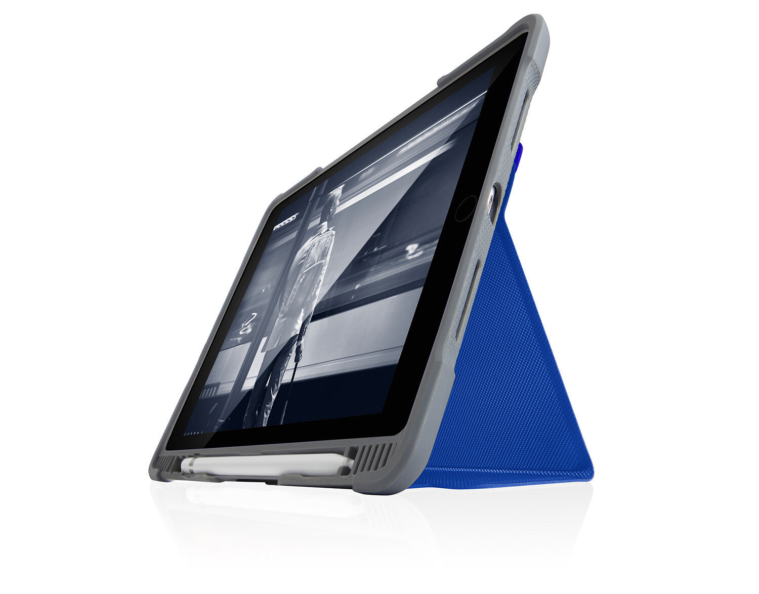 STM Dux Plus Tablet Cover for 9.7" iPad in Blue / Grey