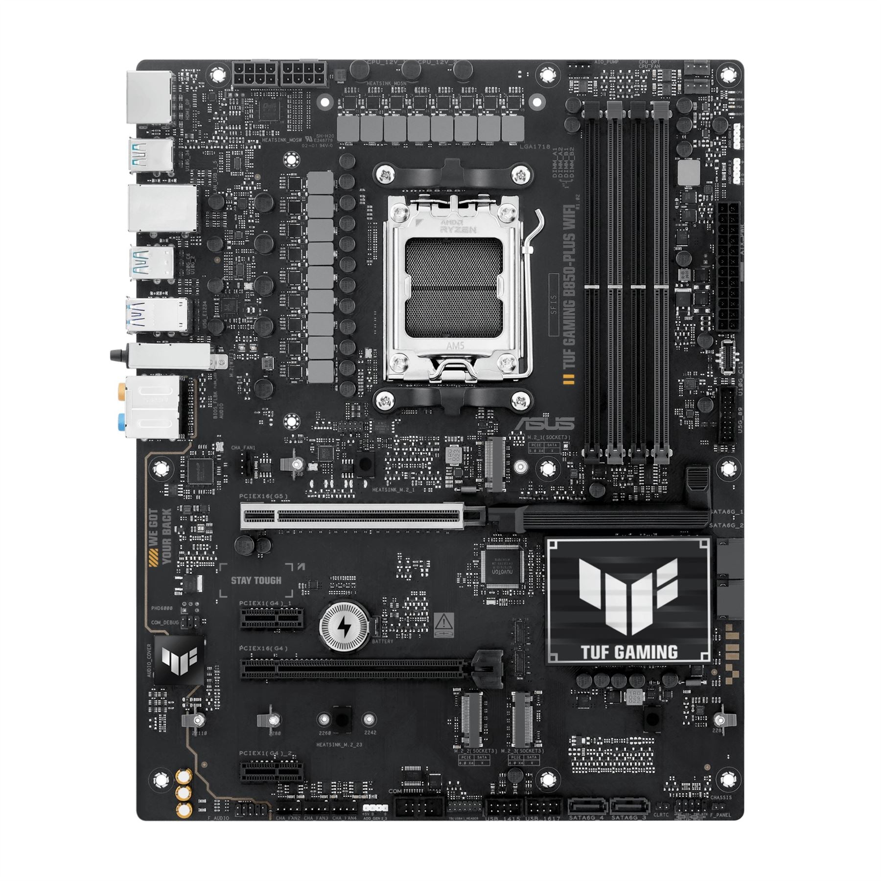 ASUS TUF GAMING B850-PLUS WIFI ATX motherboard - AMD B850 Socket AM5