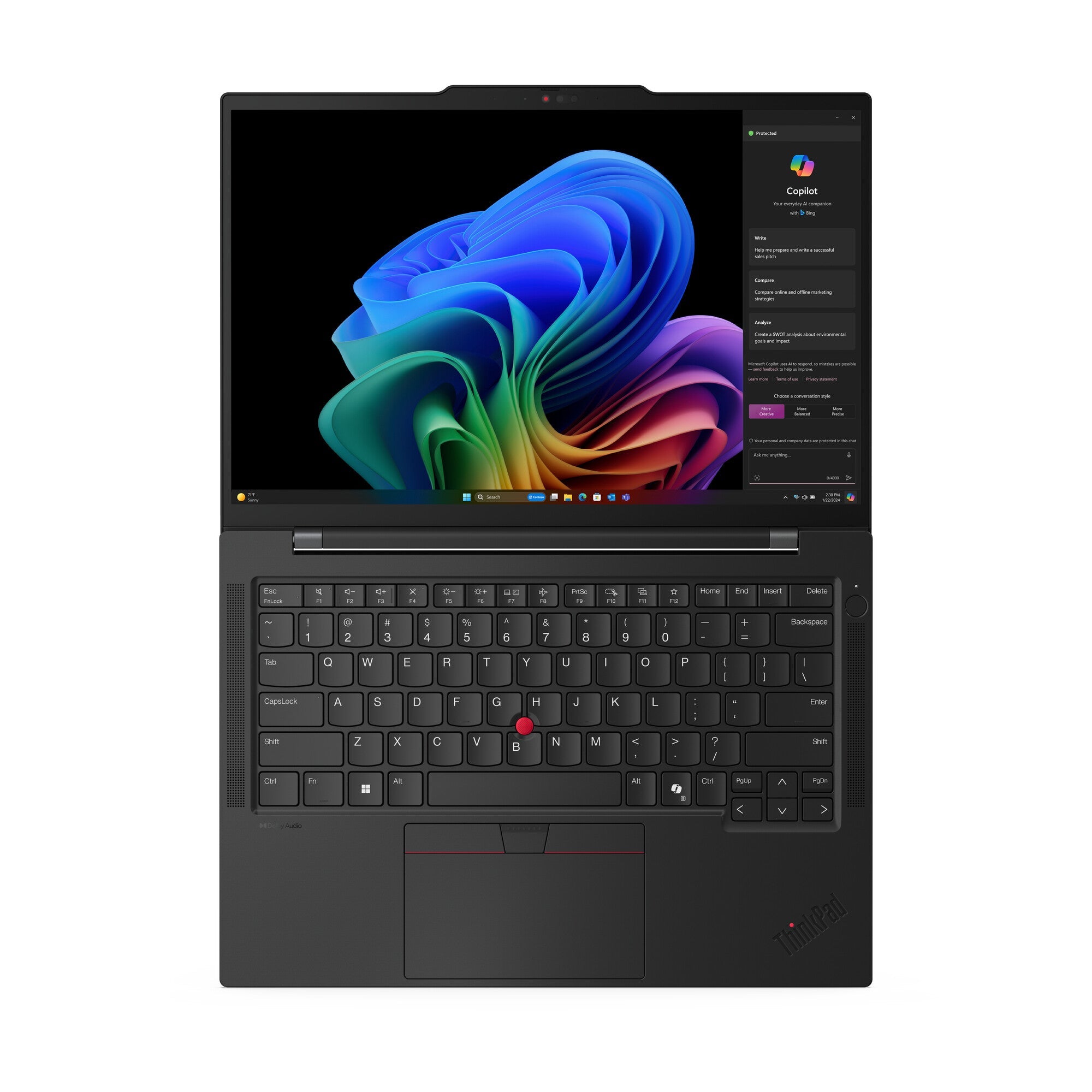 Lenovo ThinkPad T14s Gen 6 Laptop - 35.6 cm (14") - Qualcomm Snapdragon X1E-78-100 - 32 GB LPDDR5x-SDRAM - 1 TB SSD - Wi-Fi 7 - Windows 11 Pro - Black