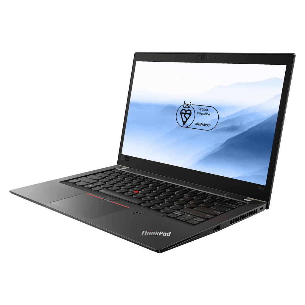 Lenovo ThinkPad T480s Laptop - 35.6 cm (14") - Intel® Core™ i7-8550U - 16 GB DDR4-SDRAM - 256 GB SSD - Wi-Fi 5 - Windows 11 Pro - Black - Refurbished