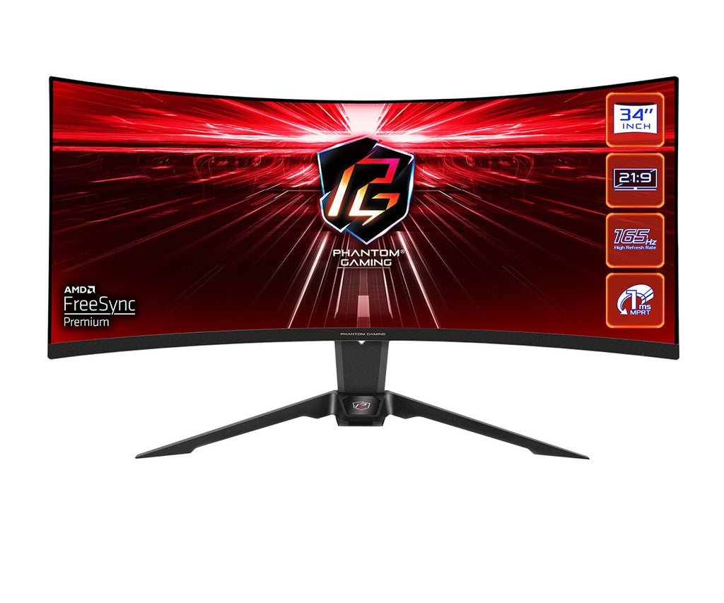 Asrock PG34WQ15R2B - 86.4 cm (34") - 3440 x 1440 pixels UltraWide QHD Monitor