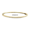Diamond Bangle Bracelet 18K Yellow Gold 0.83 CT