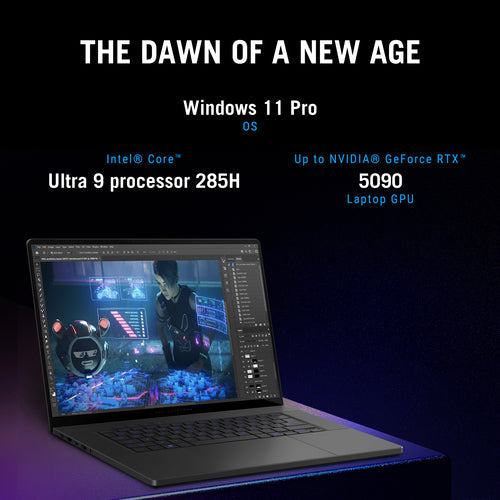 ASUS ROG Zephyrus G16 Laptop - 40.6 cm (16") - Intel Core Ultra 9 285H - 32 GB LPDDR5x-SDRAM - 2 TB SSD - NVIDIA GeForce RTX 5080 - Wi-Fi 7 - Windows 11 Home - Grey