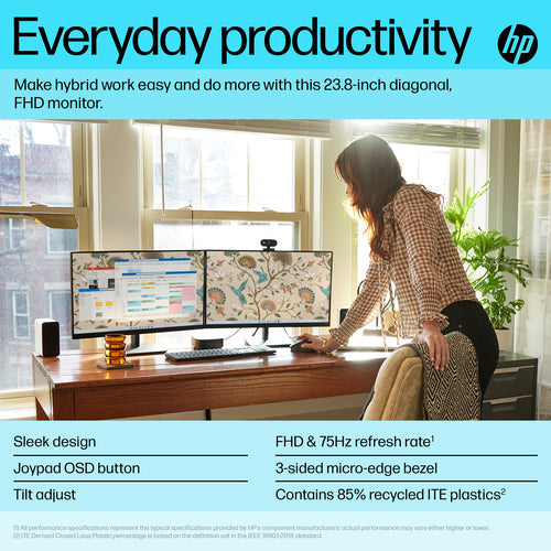 HP P24v G5 - 60.5 cm (23.8") - 1920 x 1080 pixels FHD Monitor
