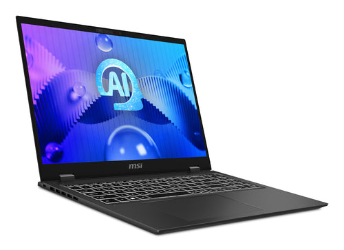 MSI Prestige 16 AI STUDIO Laptop - 40.6 cm (16") - Intel Core Ultra 9 185H - 32 GB LPDDR5-SDRAM - 1 TB SSD - NVIDIA GeForce RTX 4060 - Wi-Fi 7 - Windows 11 Pro - Grey
