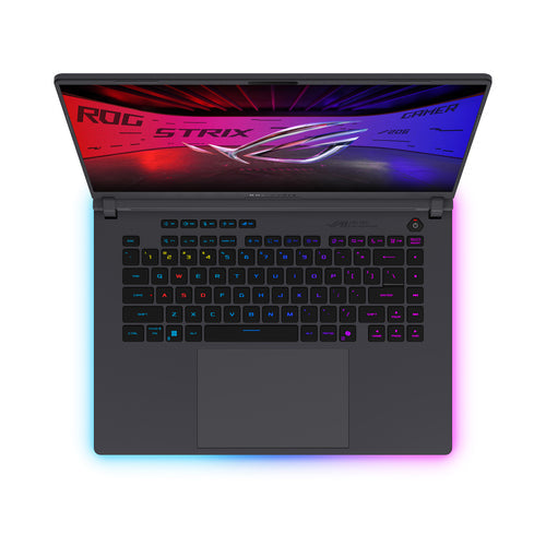 ASUS ROG Strix G16 Laptop - 40.6 cm (16") - Intel Core Ultra 9 275HX - 32 GB DDR5-SDRAM - 2 TB SSD - NVIDIA GeForce RTX 5080 - Wi-Fi 7 - Windows 11 Home - Black, Green, Grey