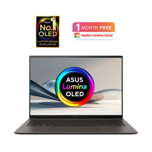 ASUS Zenbook S 14 Laptop - 35.6 cm (14") - Touchscreen - Intel Core Ultra 7 256V - 16 GB LPDDR5x-SDRAM - 1 TB SSD - Wi-Fi 7 - Windows 11 Home - Grey
