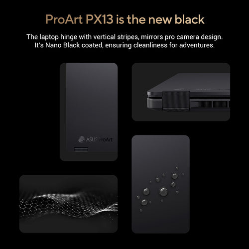 ASUS ProArt PX13 Hybrid (2-in-1) - 33.8 cm (13.3") - Touchscreen - AMD Ryzen AI 9 HX 370 - 32 GB LPDDR5x-SDRAM - 1 TB SSD - NVIDIA GeForce RTX 4060 - Wi-Fi 7 - Windows 11 Home - Black