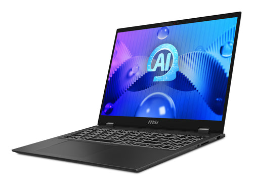 MSI Prestige 16 AI STUDIO Laptop - 40.6 cm (16") - Intel Core Ultra 9 185H - 32 GB LPDDR5-SDRAM - 1 TB SSD - NVIDIA GeForce RTX 4060 - Wi-Fi 7 - Windows 11 Pro - Grey
