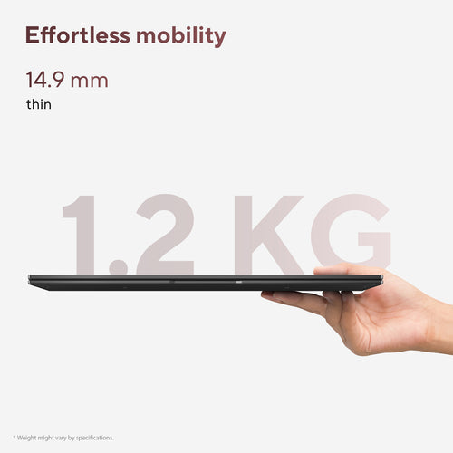 ASUS Zenbook 14 OLED Laptop - 35.6 cm (14") - AMD Ryzen AI 5 340 - 16 GB LPDDR5x-SDRAM - 1 TB SSD - Wi-Fi 6E - Windows 11 Home - Black
