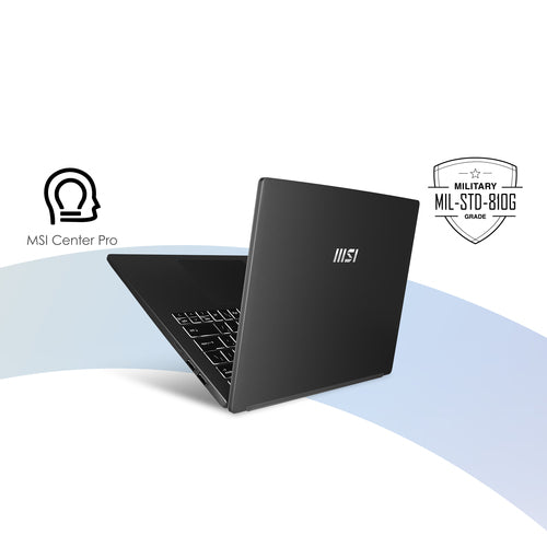 MSI Modern 14 Laptop - 35.6 cm (14") - AMD Ryzen™ 5 7430U - 8 GB DDR4-SDRAM - 512 GB SSD - Wi-Fi 6E - Windows 11 Home - Black