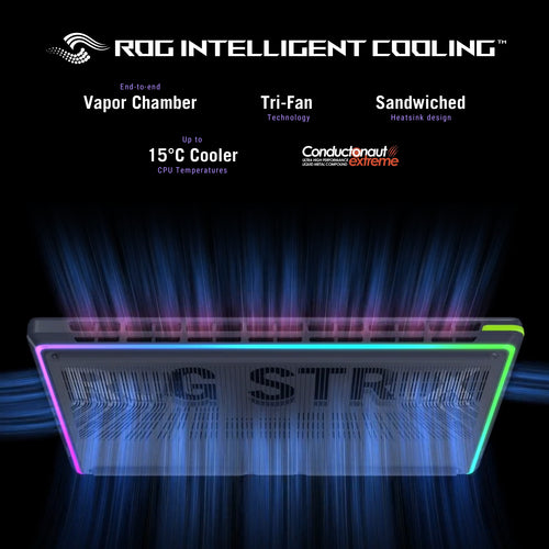 ASUS ROG Strix G16 Laptop - 40.6 cm (16") - AMD Ryzen 9 8940HX - 32 GB DDR5-SDRAM - 1 TB SSD - NVIDIA GeForce RTX 5070 - Wi-Fi 6E - Windows 11 Home - Black / Grey