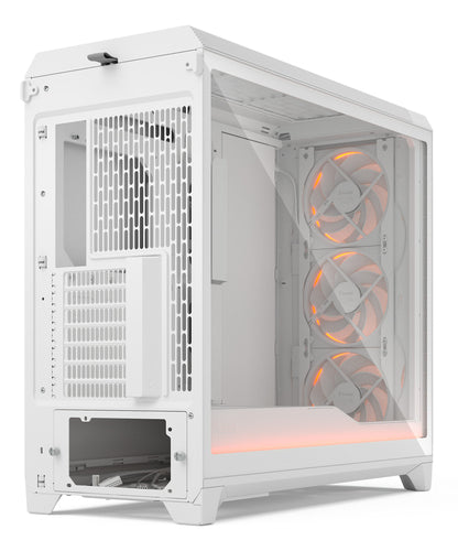 Fractal Design Meshify 3 XL Ambience Pro RGB - ATX Full Tower Case in White + Clear Tint