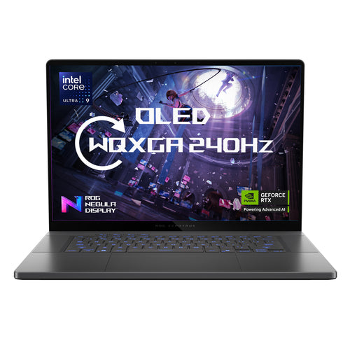 ASUS ROG Zephyrus G16 Laptop - 40.6 cm (16") - Intel Core Ultra 9 285H - 32 GB LPDDR5x-SDRAM - 2 TB SSD - NVIDIA GeForce RTX 5080 - Wi-Fi 7 - Windows 11 Home - Grey