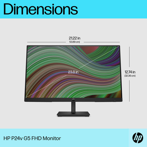 HP P24v G5 - 60.5 cm (23.8") - 1920 x 1080 pixels FHD Monitor