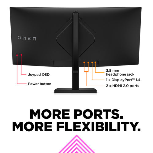 HP OMEN 34C - 86.4 cm (34") - 3440 x 1440 pixels WQHD Monitor