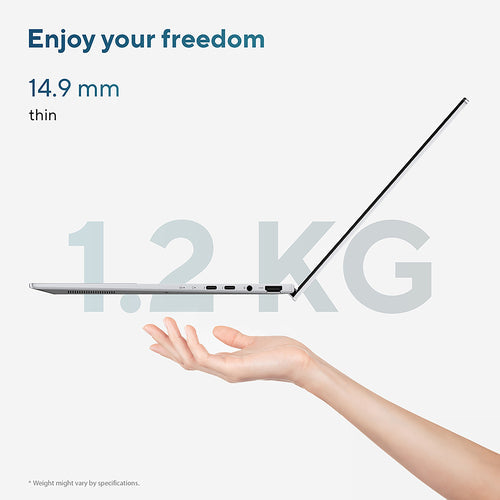 ASUS Zenbook 14 OLED Laptop - 35.6 cm (14") - Touchscreen - Intel Core Ultra 5 225H - 16 GB LPDDR5x-SDRAM - 512 GB SSD - Wi-Fi 7 - Windows 11 Home - Blue