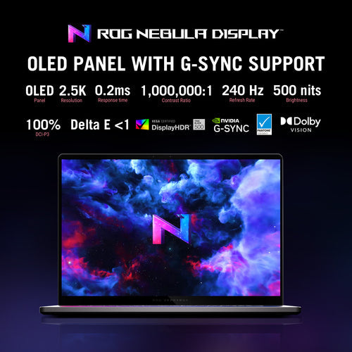 ASUS ROG Zephyrus G16 Laptop - 40.6 cm (16") - Intel Core Ultra 9 285H - 32 GB LPDDR5x-SDRAM - 2 TB SSD - NVIDIA GeForce RTX 5080 - Wi-Fi 7 - Windows 11 Home - Grey