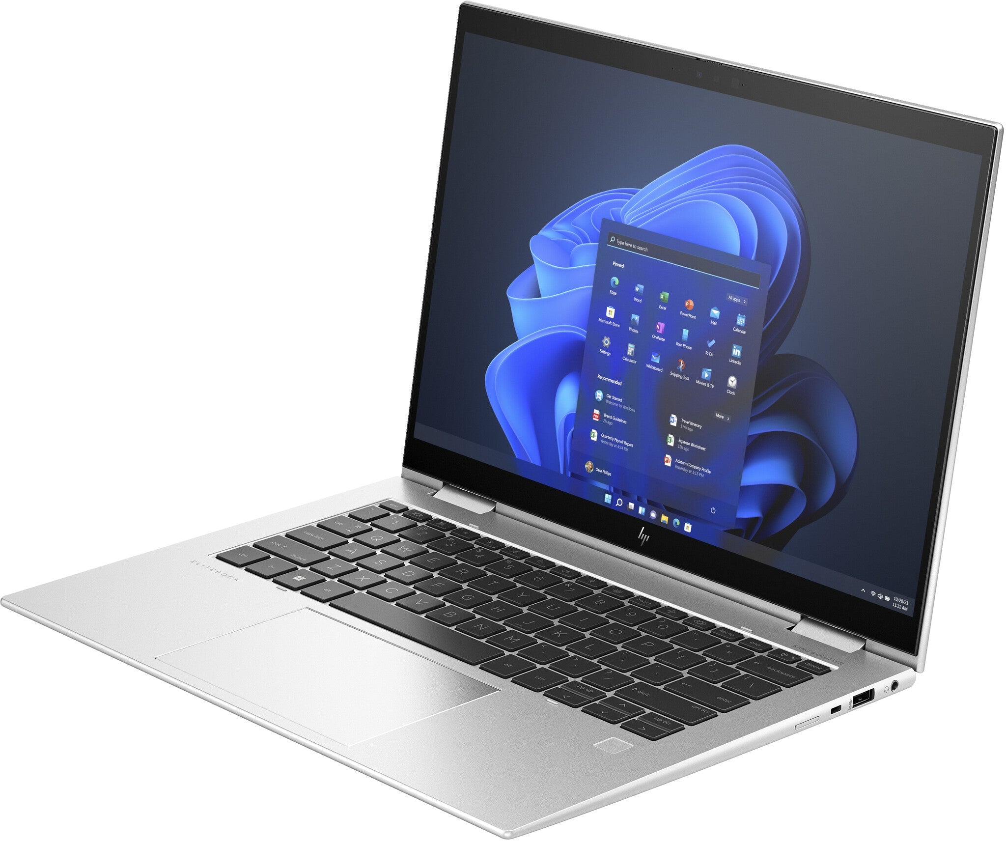 HP Elite x360 1040 G10 Hybrid (2-in-1) - 35.6 cm (14") - Touchscreen - Intel® Core™ i7-1355U - 16 GB LPDDR5-SDRAM - 512 GB SSD - Wi-Fi 6E - Windows 11 Pro - Silver