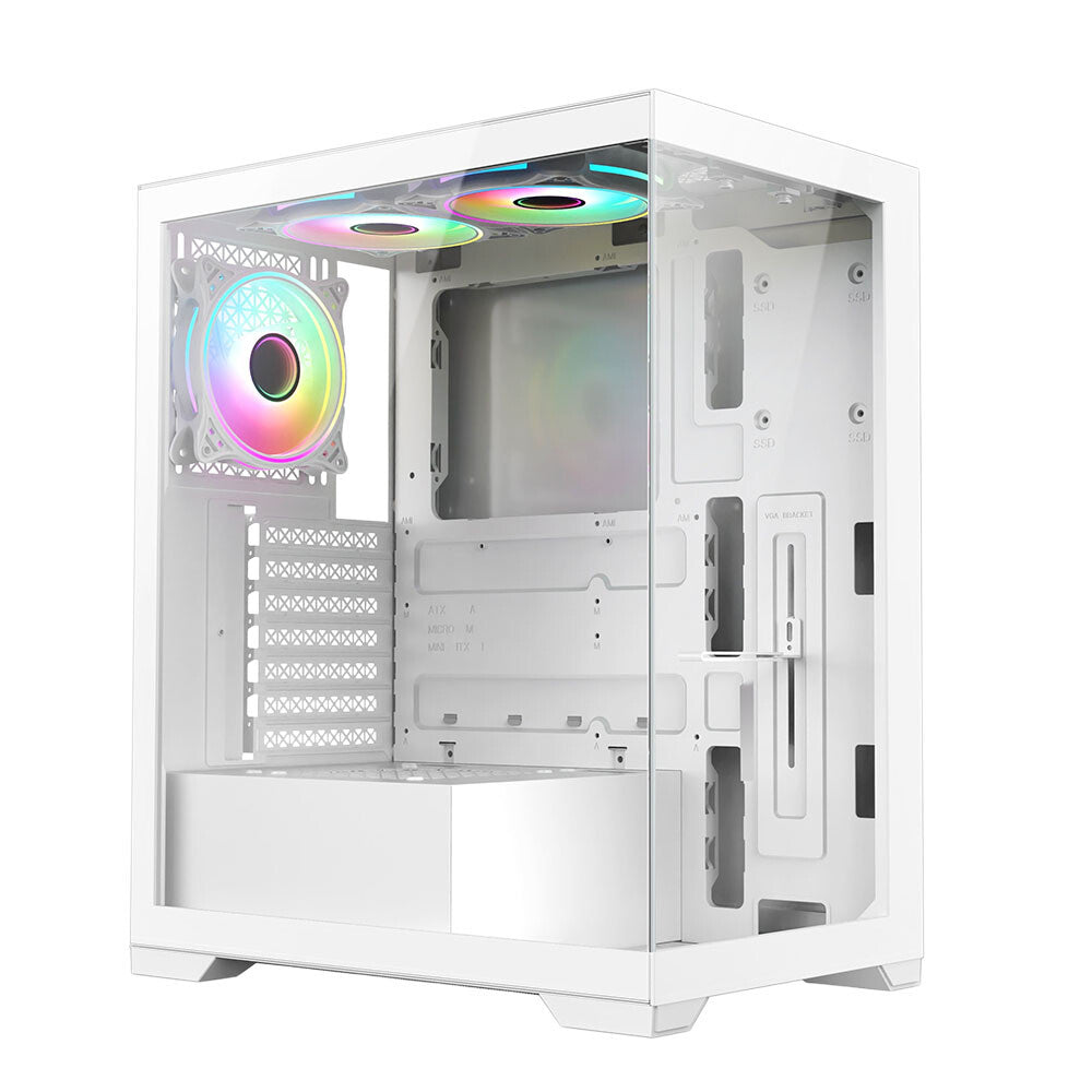 VIDA Vetro - ATX Mid Tower Case in White