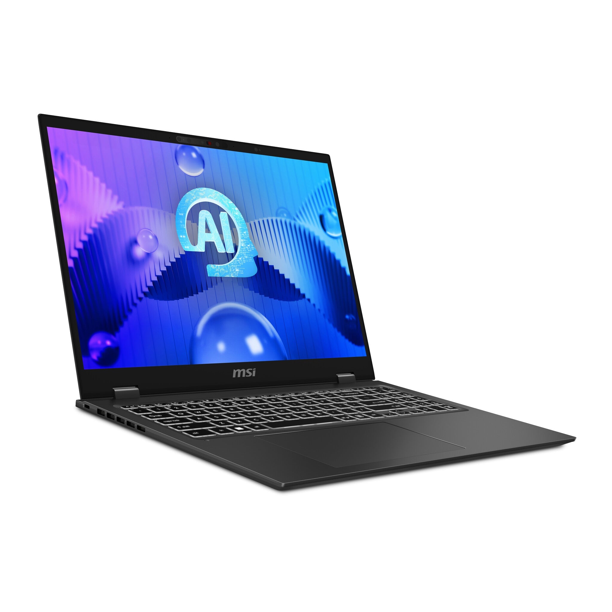 MSI Prestige 16 AI Studio Laptop - 40.6 cm (16") - Intel Core Ultra 7 155H - 32 GB LPDDR5-SDRAM - 1 TB SSD - NVIDIA GeForce RTX 4060 - Wi-Fi 7 - Windows 11 Home Advanced - Grey