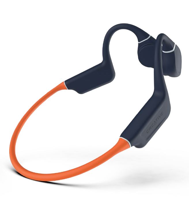 Creative Labs EF1081 Headset Wireless Ear-hook USB Type-C Bluetooth Black/ Orange