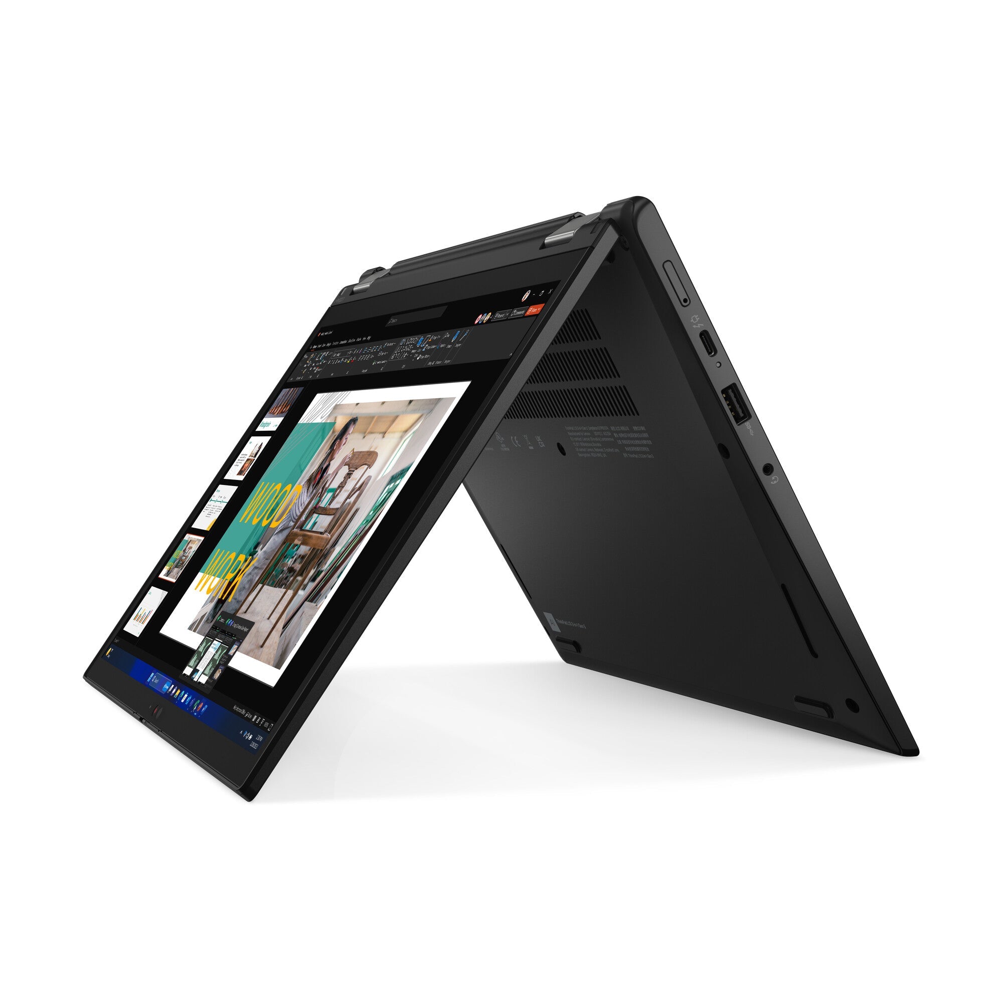 Lenovo ThinkPad L13 Hybrid (2-in-1) - 33.8 cm (13.3") - Touchscreen - Intel Core Ultra 7 155U - 16 GB LPDDR5-SDRAM - 512 GB SSD - Wi-Fi 6E - Windows 11 Pro - Black