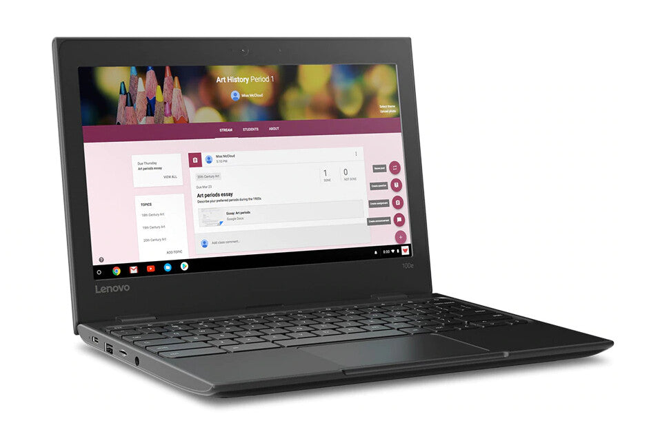 Lenovo 100e Chromebook - 29.5 cm (11.6") - Intel® Celeron® N N4020 - 4 GB LPDDR4-SDRAM - 32 GB eMMC - Wi-Fi 5 - ChromeOS - Black