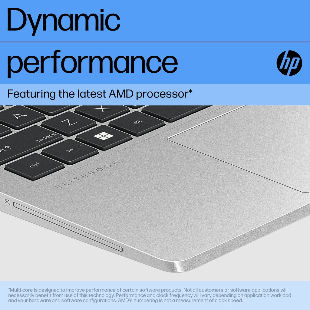 HP EliteBook 655 G10 Laptop - 39.6 cm (15.6") - AMD Ryzen™ 5 7530U - 16 GB DDR4-SDRAM - 512 GB SSD - Wi-Fi 6E - Windows 11 Pro - Silver