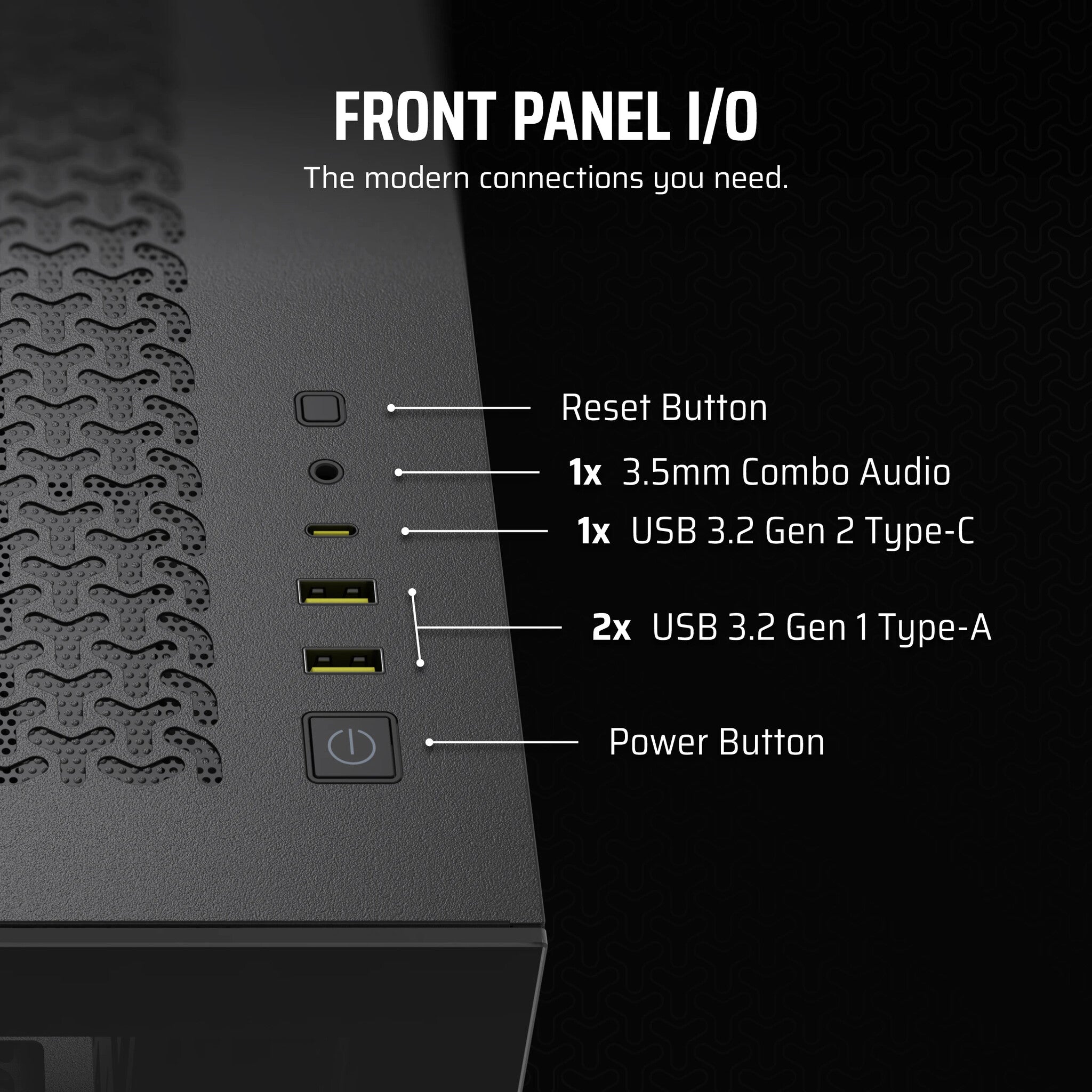 Corsair 3500X - EATX Mid Tower Case in Black
