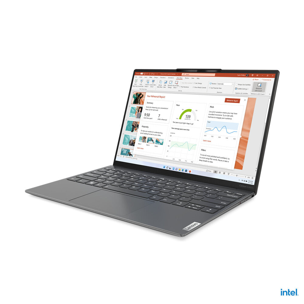 Lenovo Yoga Slim 7 Carbon 13IAP7 Laptop - 33.8 cm (13.3") - Intel® Core™ i7-1260P - 16 GB LPDDR5-SDRAM - 512 GB SSD - Wi-Fi 6E - Windows 11 Home - Grey