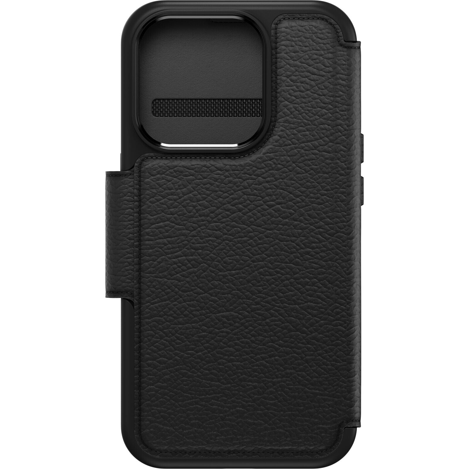 OtterBox Strada Series Folio with MagSafe for iPhone 15 Pro in Shadow (Black)