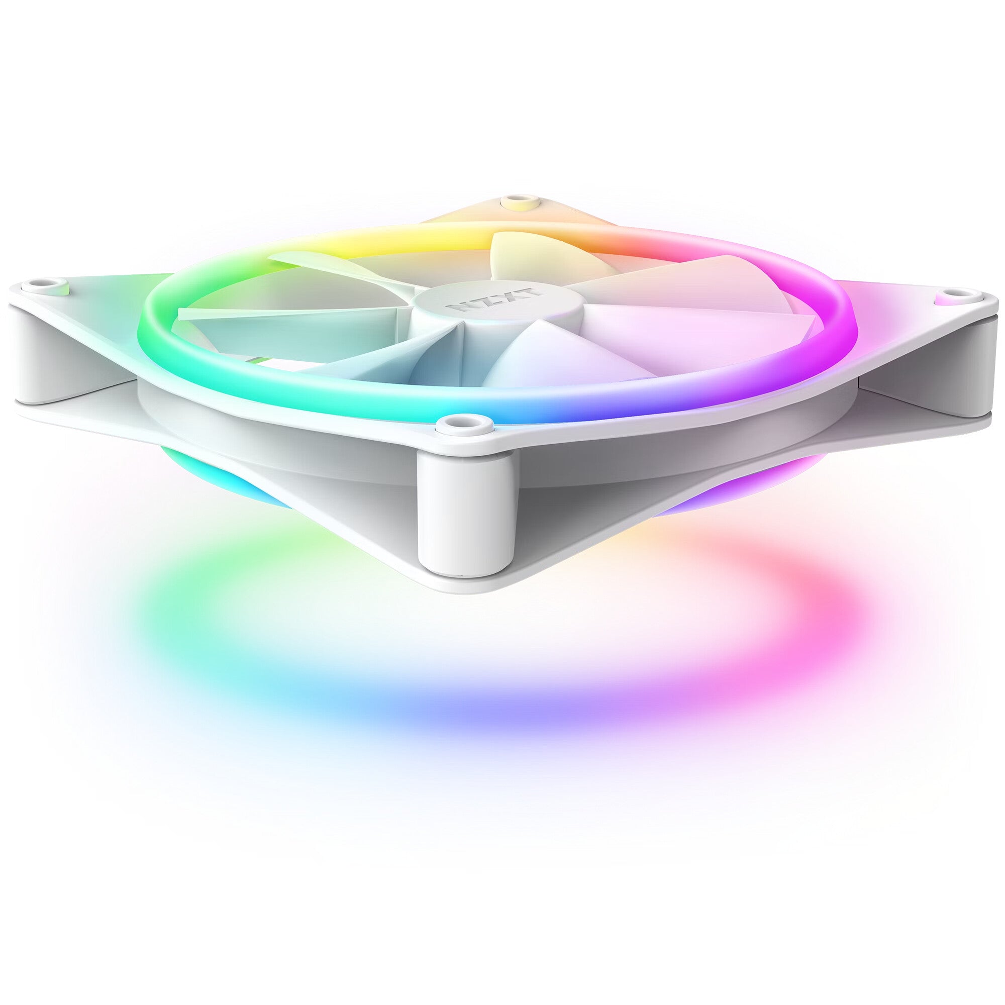 NZXT F140 RGB DUO - Computer Case Fan in White - 140mm